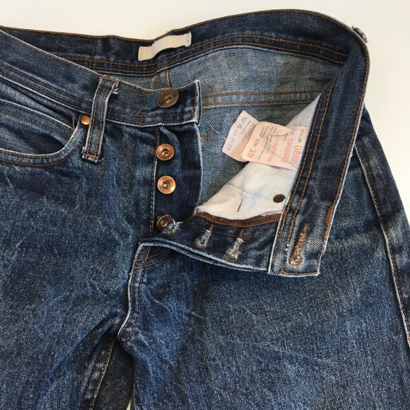 The Unbranded Brand Skinny Fit Selvedge Button Fly Jeans 30 - Picture 3 of 11